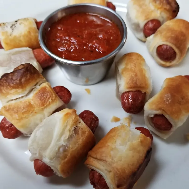 Pigs in a blanket with marinara
