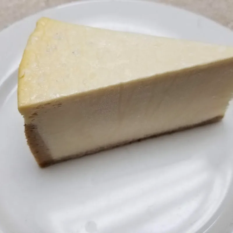 A slice of cheesecake